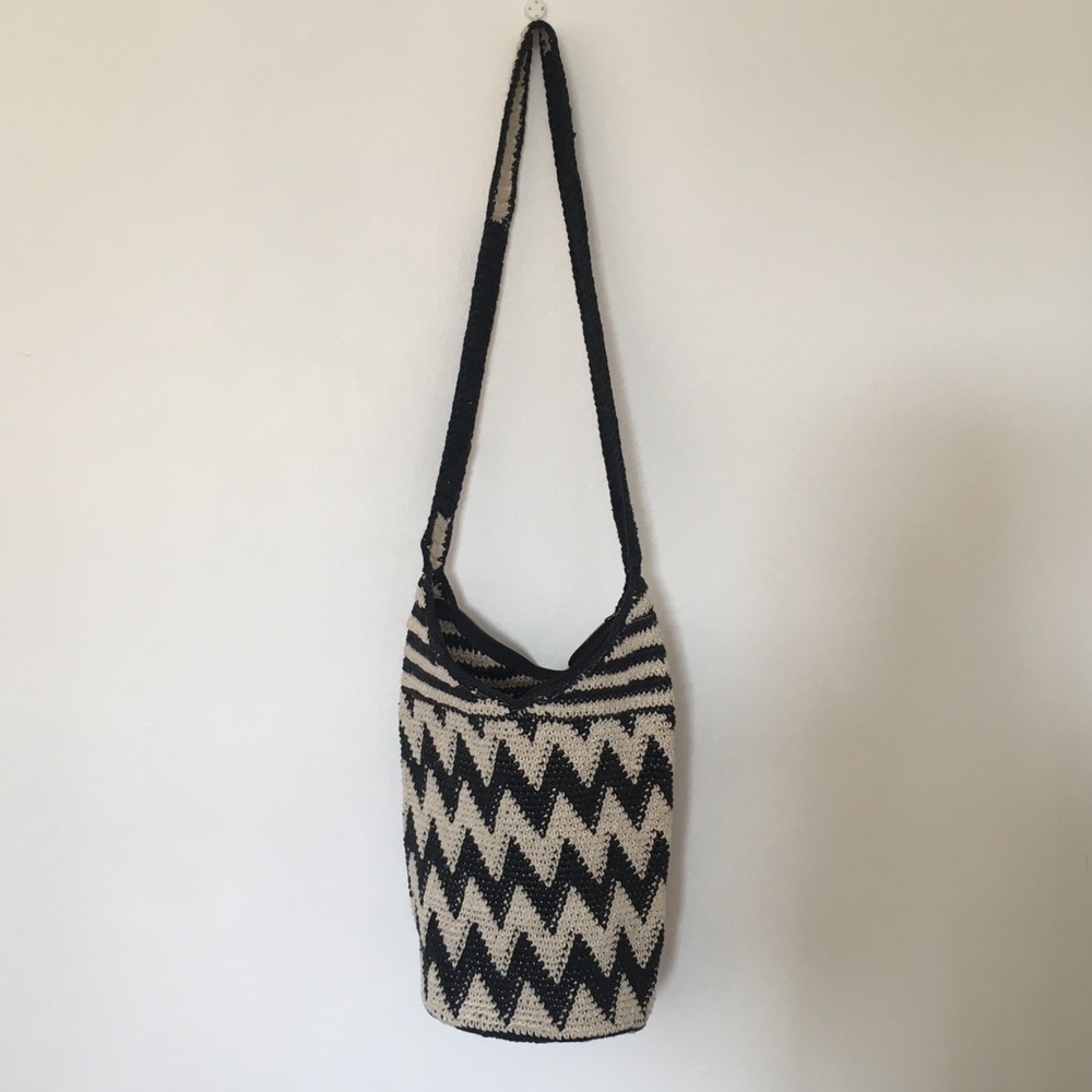 Stela9 Zizag Crochet Beach Bag